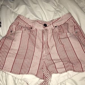 striped shorts